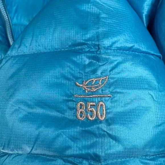 L.L.Bean Jacket Womens Small Blue Ultralight 850 DownTek Pertex Puffer Coat - Picture 4 of 8